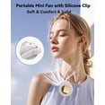 thumbnail image 3 of Portable Silent Mini Bladeless Fan Clip On, Small Fan Clip on for Shirt & Waist, Adjustable 3-Speed Suspended Whirlwind Fans, For Outdoor & Travel & Office, Travel Accessories, Gift, 3 of 7
