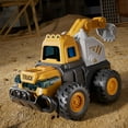 thumbnail image 3 of BESTSKY Construction Truck Toy Cars for Toddlers 1-3 - Press Toy Trucks for Boys Girls Ages 3-5,Excavator Cars for Construction Sand Box (Monster Trucks), 3 of 4