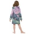 thumbnail image 7 of FORMRS Niños Bathrobe Unisex Hooded Robe Soft Plush Pajamas Sleepwear, Size 7-9T, Green Night Deer, 7 of 7