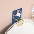 thumbnail image 4 of Soporte para lavabo de acero inoxidable, lindos ganchos, toallero de baño montado en la pared, estante para colgar en la pared, valor inmejorable, 4 of 9