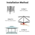 thumbnail image 2 of Luku 13x13FT Pop Up Gazebo, Canopy Tent with Mosquito Netting - Outdoor Gazebo for Backyard & Patio Furniture - Pop Up Tent with Wheeled STO-N-Go Cover Bag, 2 of 9