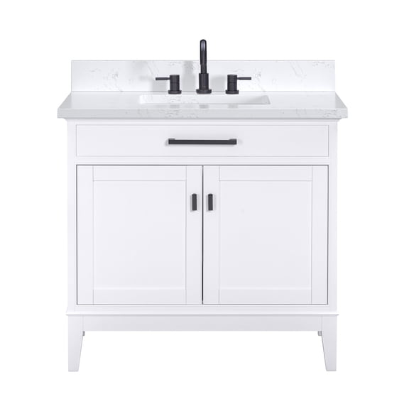 Avanity MADISON-VS37-WT-E Madison 36" Free Standing Single Basin Vanity Set - White