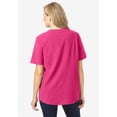 thumbnail image 3 of Woman Within Plus Size Short-Sleeve Crinkle Shirt, 3 of 6