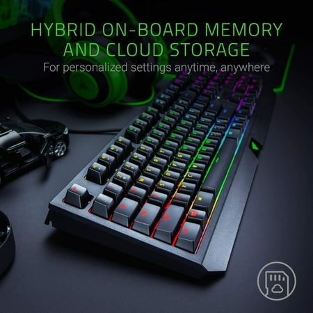 Razer - BlackWidow Wired Gaming Mechanical Green Switch Keyboard with RGB Chroma Backlighting - Black