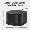 thumbnail image 6 of Magicteam White Noise Machine with 20 Non Looping Natural Soothing Sounds and Memory Function 32 Levels of Volume Powered by AC or USB and Sleep Sound Timer Therapy,Black, 6 of 8
