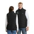 thumbnail image 2 of Feancey Electric Heated Vest Men Single Control 8 Zones Heating Puffer Vests Unisex Floral Print Heat Jackets USB Rechargeable Heated Down Coats Black M, 2 of 10