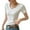 White, variant on FJUCHAI Women's V-Neck Short-Sleeved T-Shirt Female Modal Bottoming Shirt Tops Casual Tees for S-XXXL