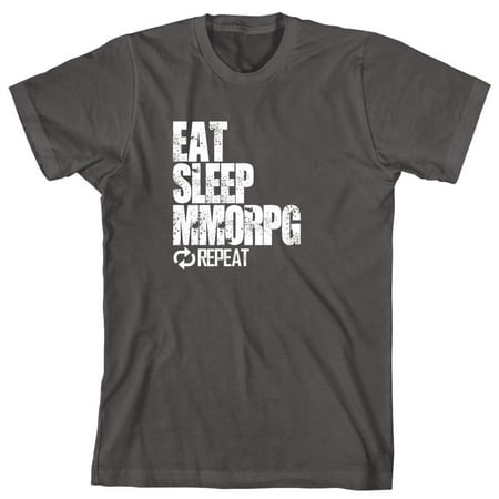 Eat Sleep MMORPG Repeat Men's Shirt - ID: 841
