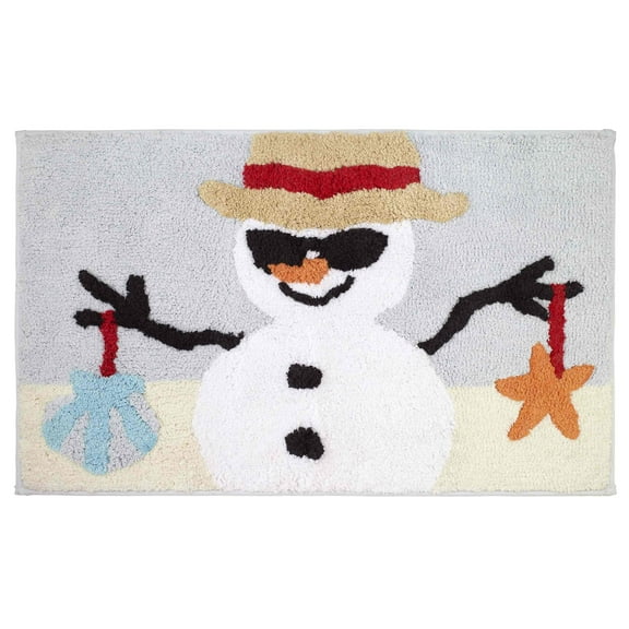 Avanti Linens Beach Snowman Rug