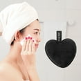 thumbnail image 2 of Unique Bargains 1 Pc Heart-shaped Facial Sponges 3.94"x3.15" Black, 2 of 6