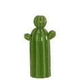 thumbnail image 1 of Urban Trends Collection: Ceramic Cactus Figurine Gloss Finish Green, 1 of 2