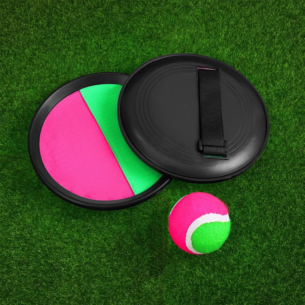 Velcro Ball Game Catch Ball Set 2 Bats + 1 Ball, Kids Fun Outdoor Game -  Walmart.com