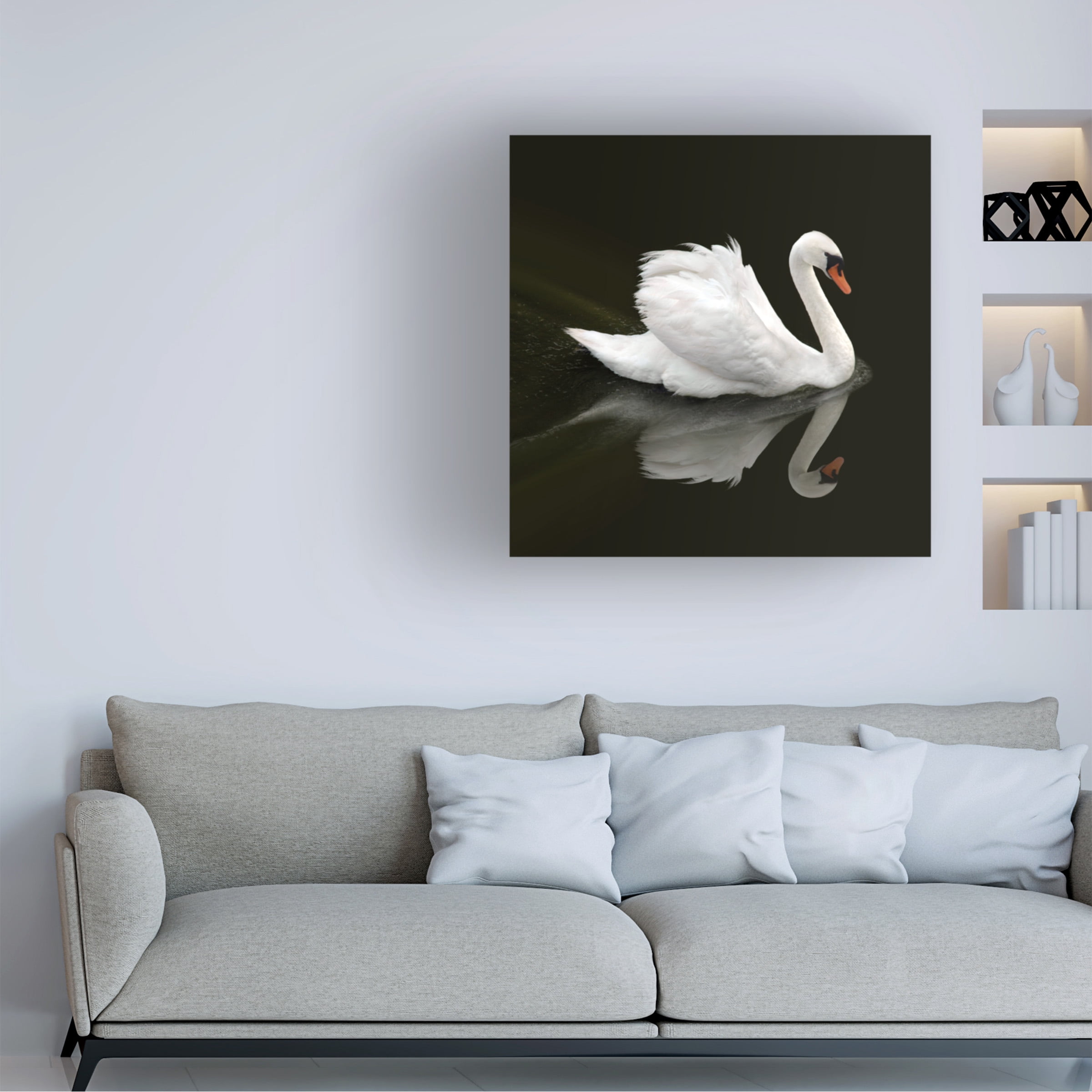 Ben Heine 'Swan 1' Canvas Art