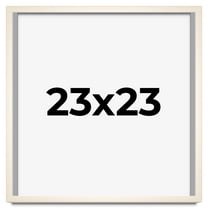 23x23 Frame White Wheat Solid Wood Picture Frame | Moulding Width 0.75 Inches | Interior Depth 0.5