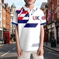 thumbnail image 3 of British Print Boys Top Shirt Kids England Graphic Tee Boys Casual Crewneck Top Clothes, 3 of 3