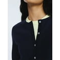 thumbnail image 4 of Free Assembly Women's Fitted Cardigan Sweater with Long Sleeves, Lightweight, Sizes XS-XXL, 4 of 5