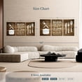 thumbnail image 4 of Elephant Stock Bless The Food Wall Sign Wall Art - Horizontal Multi Panel Canvas - Kitchen Wall Decor - Wall Signs Multi Panel - White And Brown Decor - 62" x 30", 4 of 8
