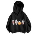 thumbnail image 2 of Bnwani Hoodies Girls Cotton Long Sleeve Loose Thin Sweatshirt Printed Tops Pullover, 2 of 3