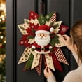 thumbnail image 3 of Clearance! Festive Quilted Christmas Door Hanging DIY Sewing Kit, Christmas Quilted Bow DIY Kit with Fabric, Batting, Thread, Templates & Instructions, Hanging Decor Kit for Door Wall Display, #13, 3 of 6