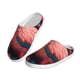 thumbnail image 2 of KLL Colorful Floral Flamingo Pattern Adult Unisex Cozy Slippers,Fuzzy Slip-on Slippers TPR Sole Slippers Comfort Plush Home Footwear for Indoor & Outdoor-39/40, 2 of 7