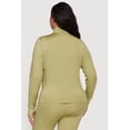 thumbnail image 4 of Women's Plus Size Long Sleeve Mock Neck Yoga Jacket with Thumb Holes, 4 of 4