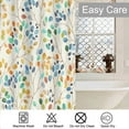 thumbnail image 6 of Floral Shower Curtain for Bathroom, Colorful Leaves Curtain Bathroom Decoration, Shower Curtain Set with Curtain Hooks, 6 of 7