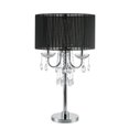 thumbnail image 1 of Q-Max 6733T-BK Crystal Inspired Touch 29.5 in. Acrylic Table Lamp - Black, 1 of 1