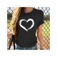 thumbnail image 1 of asdoklhq Womens Plus Size Tops Clearance, Women Valentine's Day Print Short Sleeve T-shirt Novelty Graphic Tops, 1 of 8