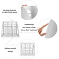 thumbnail image 3 of SHIQI-2 Pcs Magazine Holder, Grey Desk File Organizer Plastic 3 Compartment File Holder Folder, Stand File Divider Document Cabinet Rack Book Storage Organizer Filling Box, 3 of 4