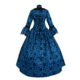 thumbnail image 4 of SRZYMJ 18th Century Women's Rococo Ball Gown Printing Long Gothic Victorian Dress Masquerade Theme Dresses, 4 of 4