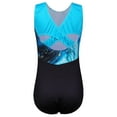 thumbnail image 4 of BAOHULU Sparkle Diamond Gymnastics Leotards for Girls Shiny Sleeveless Black Ballet Dancewear, 4 of 6