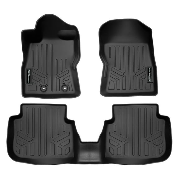 SMARTLINER 2 Rows Custom Fit Floor Liners Compatible with 2024 - 2025 Subaru Impreza (Gasoline)