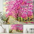 thumbnail image 2 of Designart - Cherrry Blossom Lane - Art Mural sur Toile de Ferme, 2 of 2