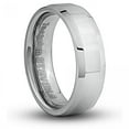 thumbnail image 1 of Polished Silver Color Tungsten Carbide Ring, 1 of 2