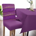 thumbnail image 5 of Dining Chair Covers Set of 4,Vintage Purple Wood Texture Universal Stretch Kitchen Seat Covers Parsons Chair Protector Slipcover for Home Restaurant Party Decor,Rustic Farmhouse Wooden, 5 of 6