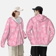 thumbnail image 6 of Daiia Breast Cancer Awareness UPF 50+ Sun Protection Hoodie Jacket Lightweight Long Sleeve Sun Shirt for Women Men with Pocket Hiking Outdoor-X-Large, 6 of 9