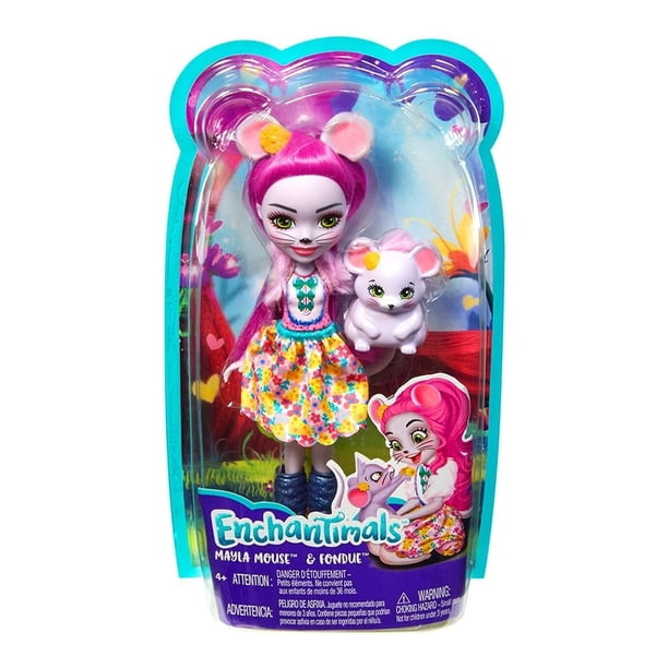 Muñeca Enchantimals Mattel Mayla Mouse 6 Pulgadas