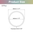 thumbnail image 2 of 5Pcs Magnetic Adapter Ring, Magnetic Wireless Charger Conversion Kit, White, 2 of 8