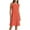 ☪394-Orange, variant on Womens Summer Crew Neck Sleeveless Dress Casual Basic Beach Sunshine Cotton Linen Loose Fitted Mini Dress 2026