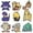 Color1, variant on 18 Pcs Pokemon Cartoon Charms for Boys Girls Charms Pack Cute Pins Accessories Cartoon Charms for Shoes Clogs Slides Bracelet Wristband Shoe Decoration