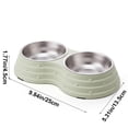 thumbnail image 4 of ICQOVD Stainless Steel Double Pet Bowl Set Food and Water Feeder with Non Slip Base Large Capacity Durable Feeding Bowl 9.84x5.31x1.77IN, 4 of 7