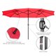 thumbnail image 5 of Yescom 14' Double-sided Patio Umbrella Sun Shade Crank Outdoor Garden Market Red, 5 of 9