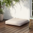 thumbnail image 7 of HONEY HOME Square Corner Seat Cushions, 19" x 19" x 3", Indoor Outdoor Water Repellent Universal Chair Pads with Ties for Patio Furniture, Garden Dining Chairs, 7 of 7