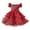Red, variant on ZACPNCV Girl Flower Dress Flower Design Princess Wedding Dress for Toddler and Baby Girl Beige 7-8 Years