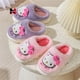 thumbnail image 4 of Zapatillas Kawaii Sanrio helloed a kitty antideslizantes y cálidas con dibujos animados de Anime para el hogar, pantuflas para niñas de otoño e invierno, regalos de felpa, 4 of 4