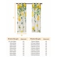 thumbnail image 6 of Fsddascl Watercolor Lemon Blackout Curtains for Bedroom/Living Room, Thermal Insulated Kitchen Curtains, Eucalyptus Leaf Fruit Yellow Flower Grommet Darkening Window Treatment Drapes 52"x63"x2, 6 of 6