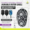 thumbnail image 5 of JOOLA Pro Pickleball Paddle Case, Foil Insulated Interior, (Black/White), 5 of 7