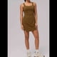 thumbnail image 4 of Vestido de Tenis para Mujer, Vestido Deportivo, Vestido de Entrenamiento, Vestido de Falda Pantalón, Trajes de Golf, Marrón , XL, 4 of 6