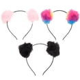 thumbnail image 1 of MasteelfCA 3 Pcs Bandeau Oreilles de Chat Boule Duveteuse Accessoire pour Enfants, 1 of 8