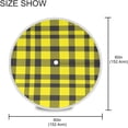 thumbnail image 3 of Coolnut 60" Buffalo Plaid Outdoor Round Tablecloth, Waterproof Spillproof Polyester Fabric Table Cover with Zipper Umbrella Hole for Patio Garden Dining Party, 3 of 7
